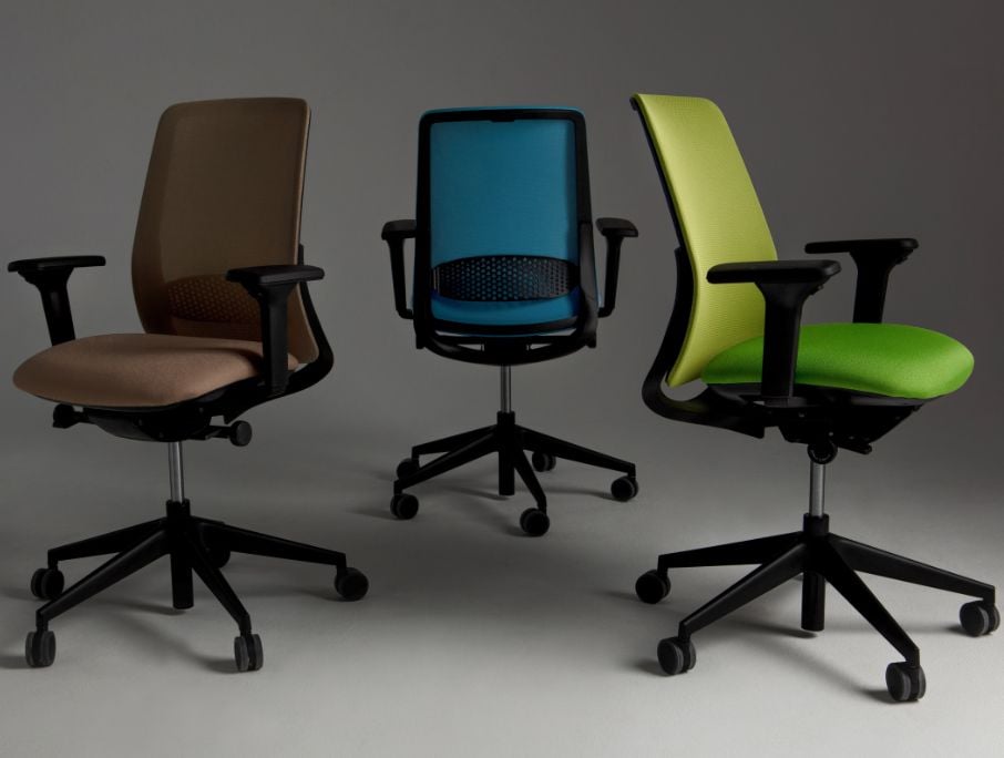 colorful office chairs for correct sitting